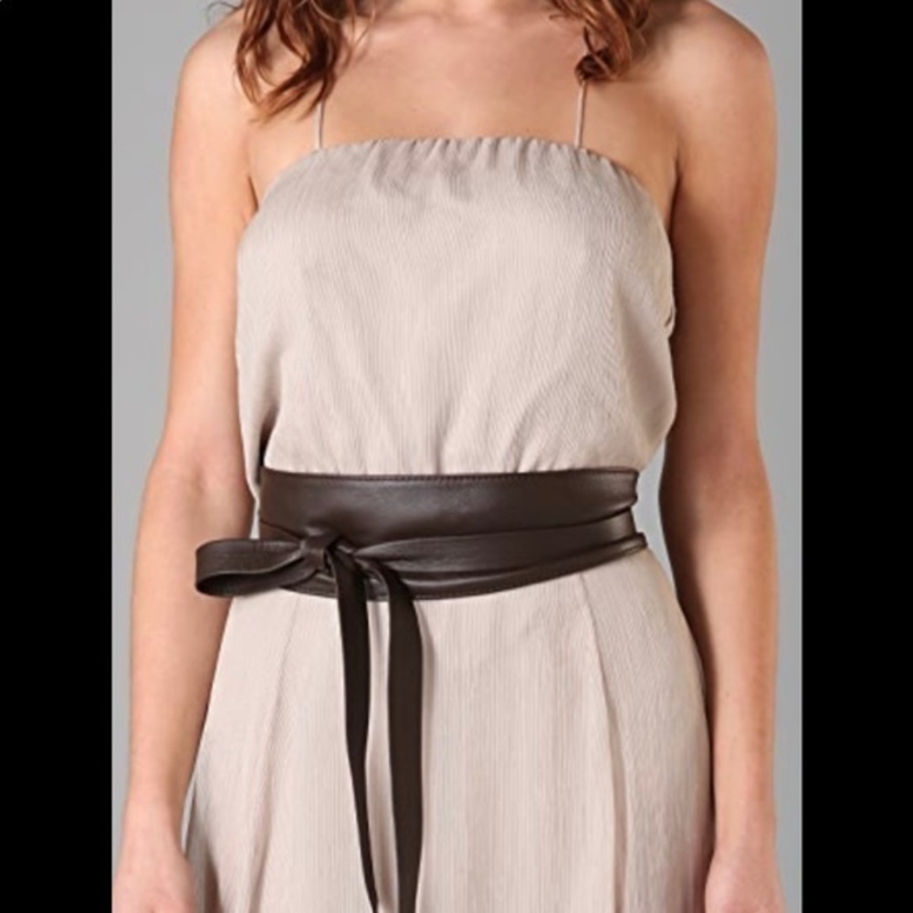 🎉HP🎉 EUC Brown Cummerbund Belt from Elegantly Waisted
